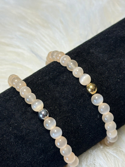 CHAMPAGNE CAT’S EYE BRACELET